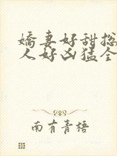 娇妻好甜总裁大人好凶猛全文阅读