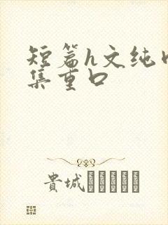 短篇h文纯肉合集重口