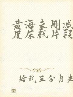 黄海未删减大尺度床戏片段