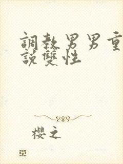 调教男男重口小说双性