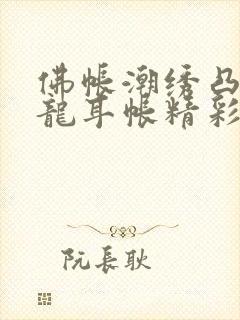 佛帐潮绣凸浮双龙耳帐精彩片段