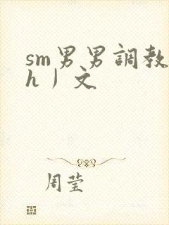 sm男男调教〈h丿文