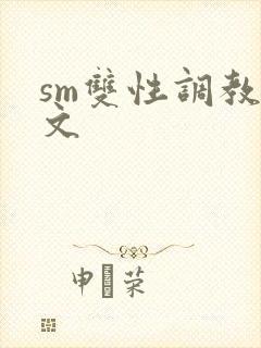 sm双性调教h文