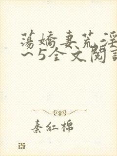 荡娇妻荒淫史1～5全文阅读封面