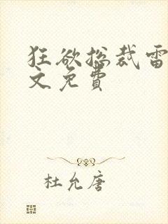 狂欲总裁雷鹰全文免费