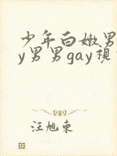 少年白嫩男gay男男gay视频