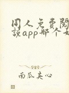 同人免费阅读小说app哪个好