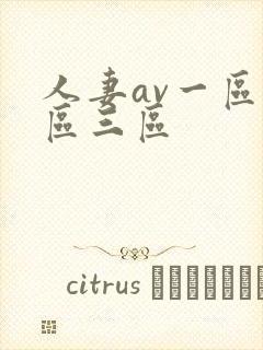 人妻av一区二区三区