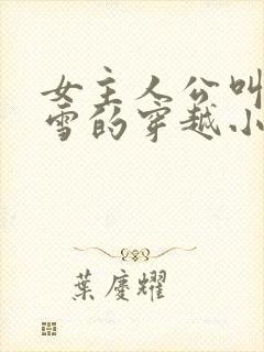 女主人公叫慕容雪的穿越小说封面