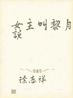 女主叫黎月的小说