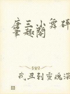 唐三小舞砰砰砰笔趣阁