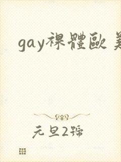 gay裸体欧美