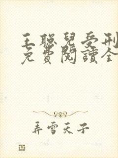 王聪儿受刑小说免费阅读全文