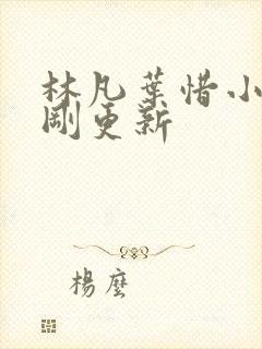 林凡叶惜小说刚刚更新封面