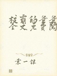 校霸的爸爸小说全文免费阅读