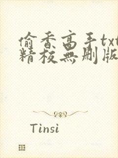 偷香高手txt精校无删版