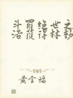 斗罗绝世之霍雨浩获得林动传承笔趣阁