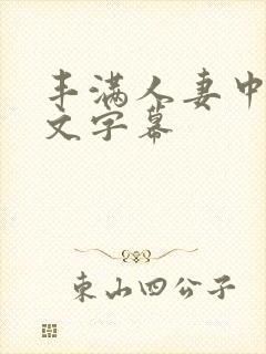 丰满人妻中出中文字幕封面