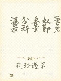 满分妻奴笔趣阁最新章节免费阅读全文