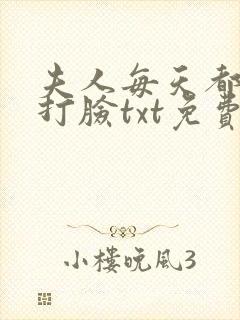 夫人每天都在线打脸txt免费下载