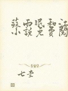 苏雨眠和江易淮小说免费阅读