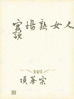 官场熟女人妻小说