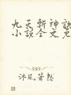 九天斩神诀林辰小说全文免费阅读