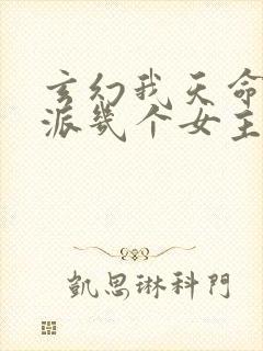 玄幻我天命大反派几个女主封面