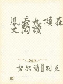 凤帝九倾在线全文阅读封面