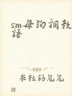 sm母狗调教淫语