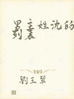 男主姓沈的小说列表