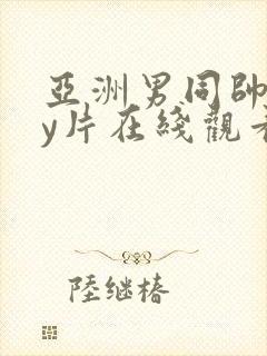 亚洲男同帅gay片在线观看