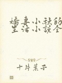 娇妻小秋的幸福生活小说全文阅读