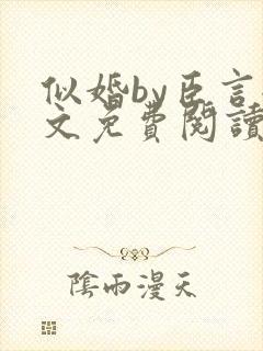 似婚by臣言全文免费阅读笔趣阁封面