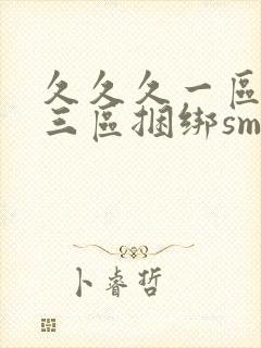 久久久一区二区三区捆绑sm调教封面
