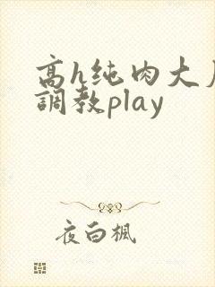 高h纯肉大尺度调教play封面