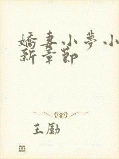 娇妻小梦小说最新章节