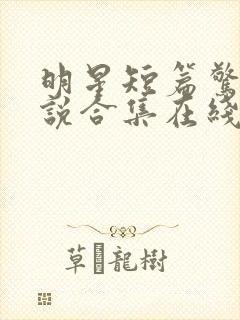 明星短篇惊艳小说合集在线阅读