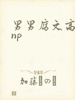 男男腐文高h肉np