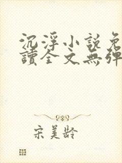 沉浮小说免费阅读全文无弹窗