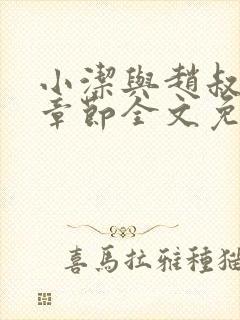 小洁与赵叔最新章节全文免费阅读