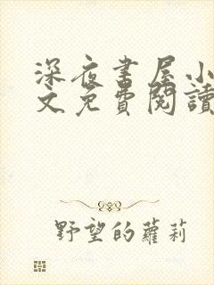 深夜书屋小说全文免费阅读无弹窗