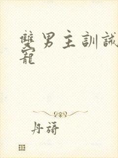 双男主训诫文甜宠