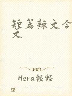 短篇辣文合集h文封面