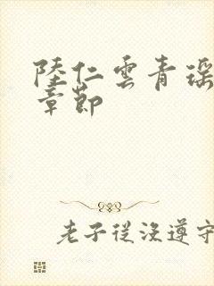 陆仁云青瑶超前章节