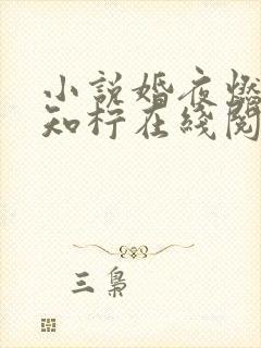 小说婚夜燃情温知柠在线阅读封面