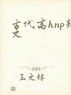 古代高hnp辣文封面