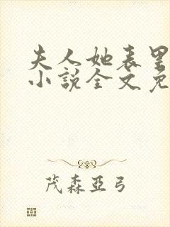 夫人她表里不一小说全文免费阅读封面