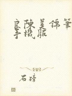 良陈美锦笔趣阁手机版