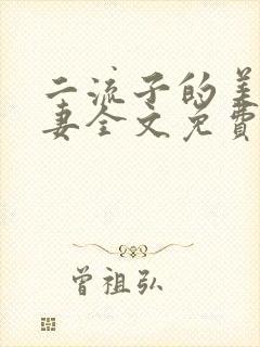 二流子的美貌娇妻全文免费阅读